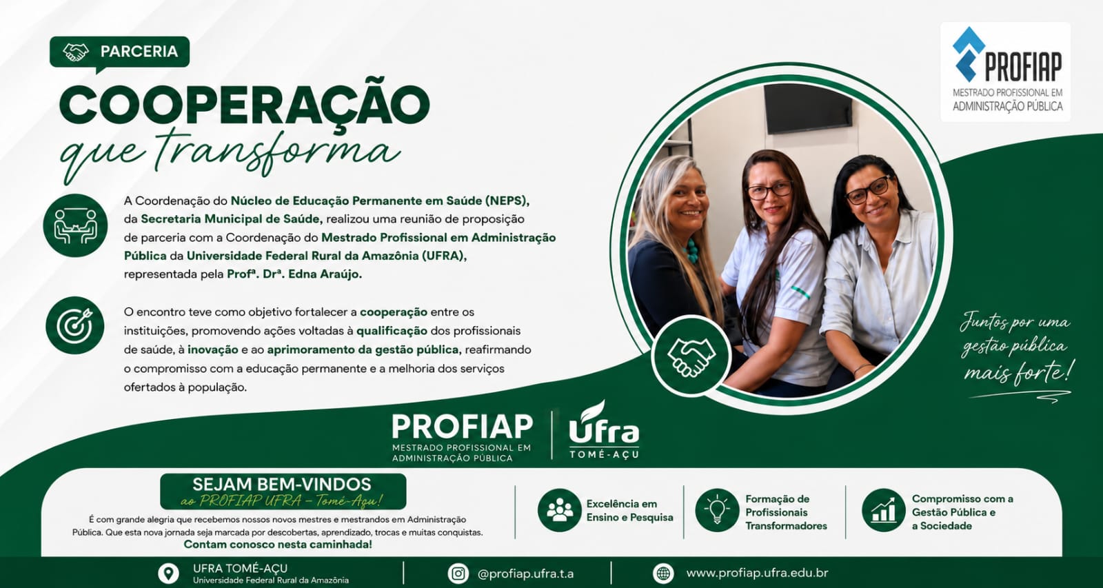 cooperação que transforma - NEPS e PROFIAP/UFRA