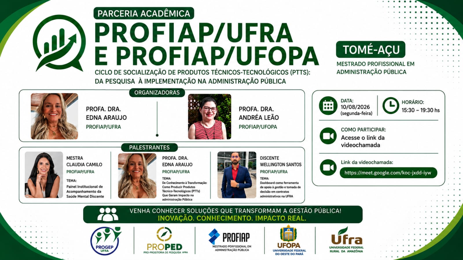 parceria acadêmica PROFIAP/UFRA e PROFIAP/UFOPA 